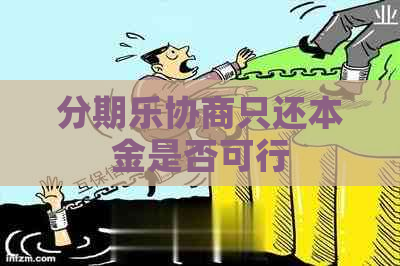协商只还本金是否可行