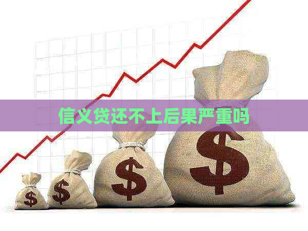 信义贷还不上后果严重吗