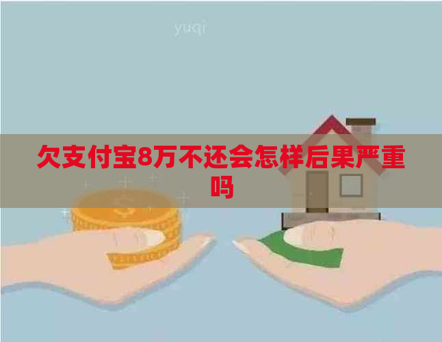 欠支付宝8万不还会怎样后果严重吗