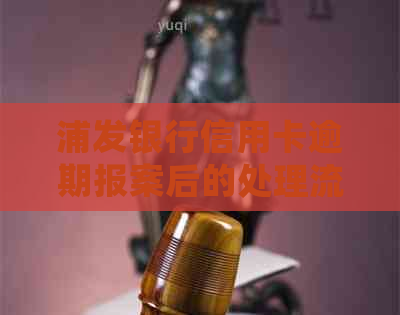 浦发银行信用卡逾期报案后的处理流程
