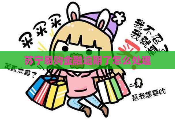 苏宁易购金融逾期了怎么处理