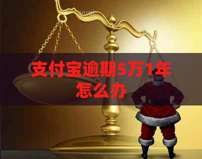 支付宝逾期5万1年怎么办