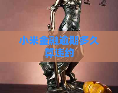 小米金融逾期多久算违约