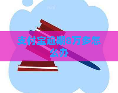 支付宝逾期8万多怎么办