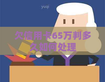 欠信用卡65万判多久如何处理