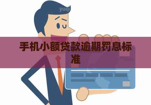 手机小额贷款逾期罚息标准