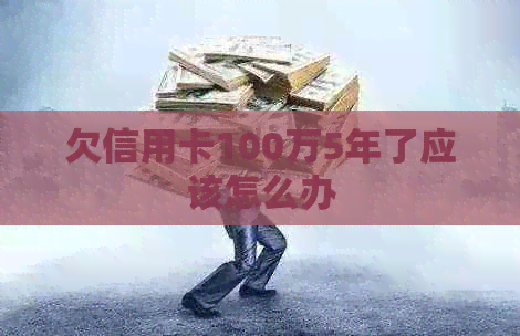 欠信用卡100万5年了应该怎么办