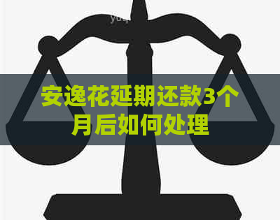 安逸花延期还款3个月后如何处理