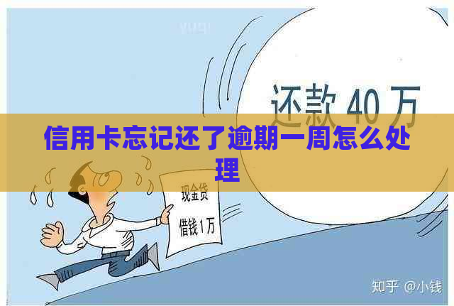 信用卡忘记还了逾期一周怎么处理