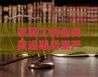 农民工创业贷款逾期后果严重吗