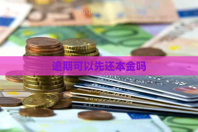 逾期可以先还本金吗