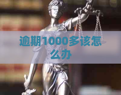 逾期1000多该怎么办