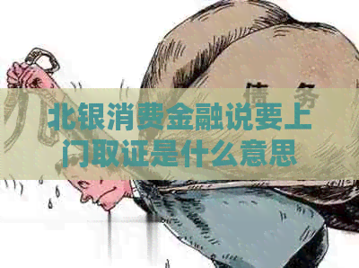 北银消费金融说要上门取证是什么意思