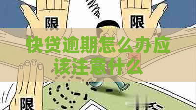 快贷逾期怎么办应该注意什么