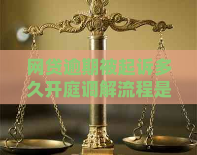 网贷逾期被起诉多久开庭调解流程是怎样的