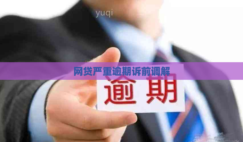 网贷严重逾期诉前调解