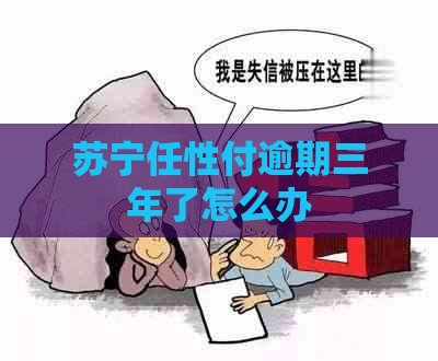 苏宁任性付逾期三年了怎么办