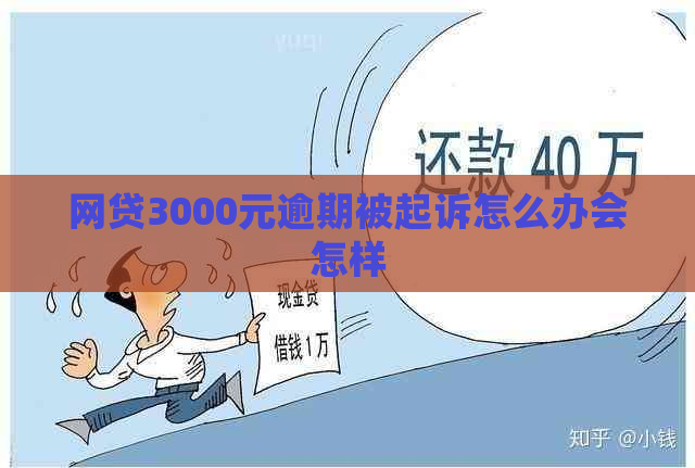 网贷3000元逾期被起诉怎么办会怎样