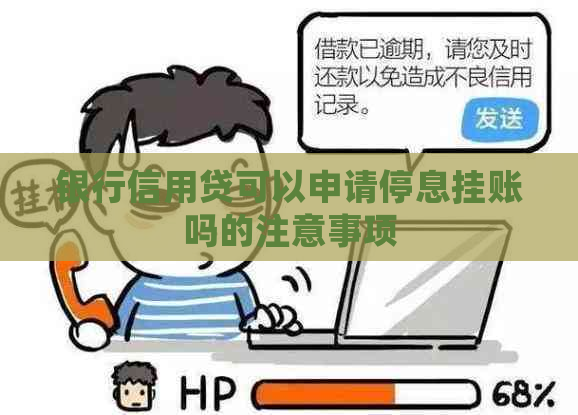 银行信用贷可以申请停息挂账吗的注意事项