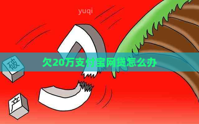 欠20万支付宝网贷怎么办