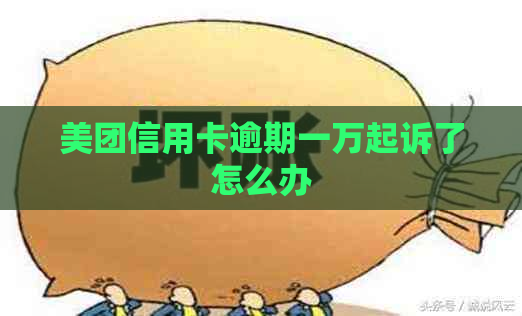 美团信用卡逾期一万起诉了怎么办