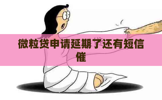 微粒贷申请延期了还有短信催