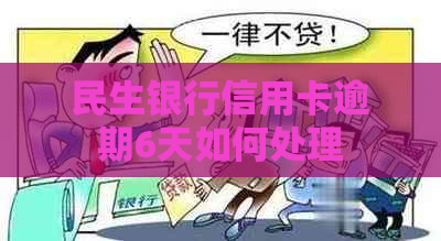 民生银行信用卡逾期6天如何处理
