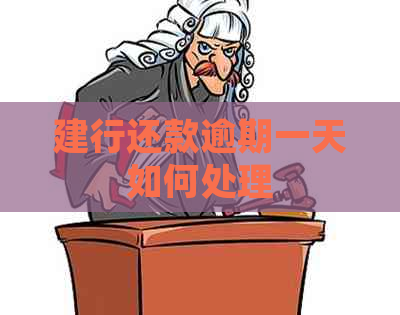 建行还款逾期一天如何处理