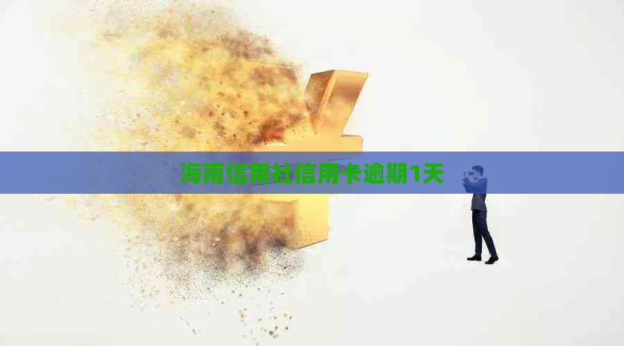海南信用社信用卡逾期1天