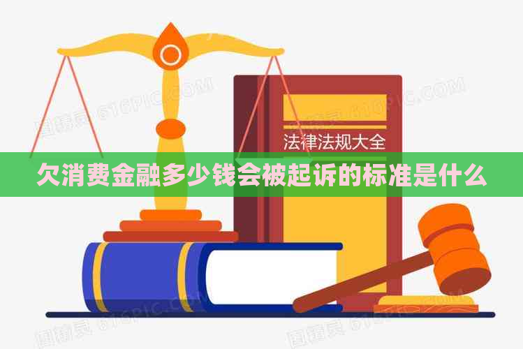 欠消费金融多少钱会被起诉的标准是什么