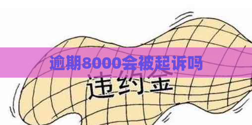 逾期8000会被起诉吗