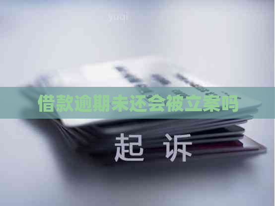 借款逾期未还会被立案吗
