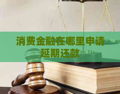 消费金融在哪里申请延期还款