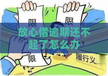 放心借逾期还不起了怎么办