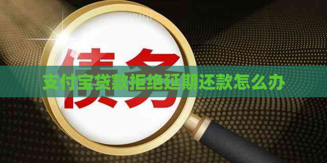 支付宝贷款拒绝延期还款怎么办