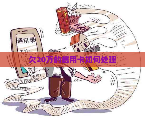 欠20万的信用卡如何处理