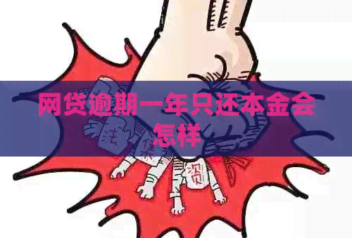 网贷逾期一年只还本金会怎样