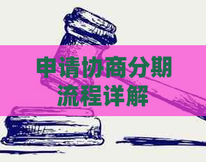 申请协商分期流程详解