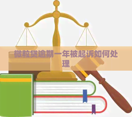 微粒贷逾期一年被起诉如何处理