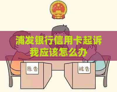 浦发银行信用卡起诉我应该怎么办