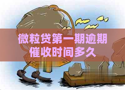 微粒贷之一期逾期时间多久