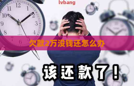 欠款2万没钱还怎么办