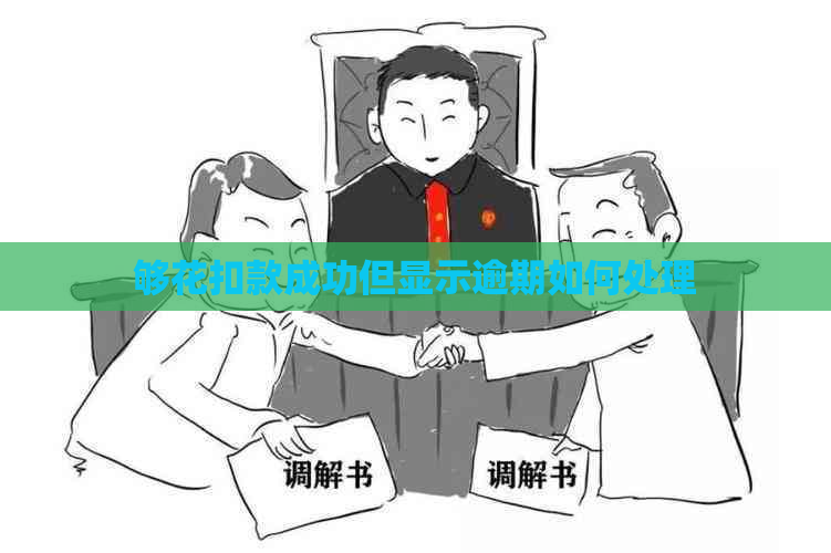 够花扣款成功但显示逾期如何处理