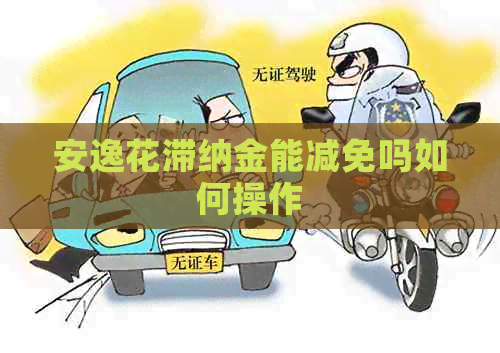 安逸花滞纳金能减免吗如何操作