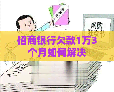招商银行欠款1万3个月如何解决