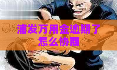 浦发万用金逾期了怎么协商