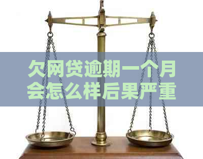 欠网贷逾期一个月会怎么样后果严重吗