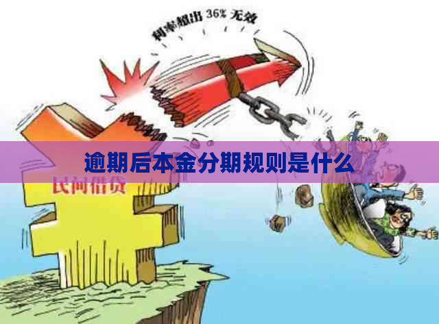 逾期后本金分期规则是什么