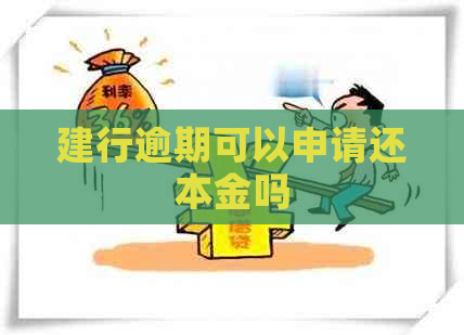 建行逾期可以申请还本金吗
