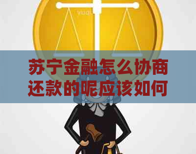 苏宁金融怎么协商还款的呢应该如何处理